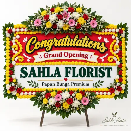 Papan Bunga Ucapan Selamat Grand Heaven Surabaya